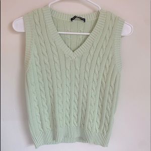 Brandt light green sweater vest